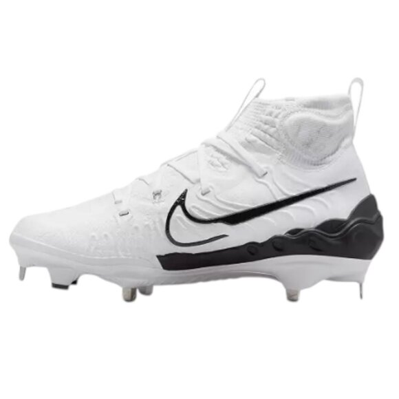 Nike Alpha Huarache NXT White Black Metal Cleats DJ6517-101 Men Size 8.5 NWT - Picture 2 of 12
